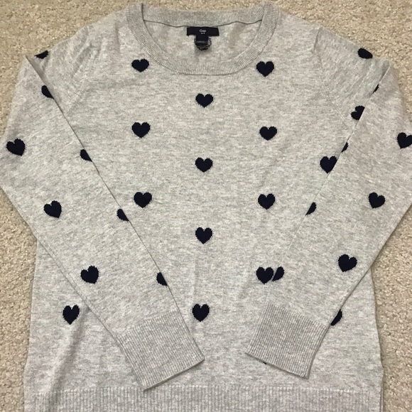 🖤4/$25 NWOT Gap sweater, gray/navy, size xs - Picture 2 of 3